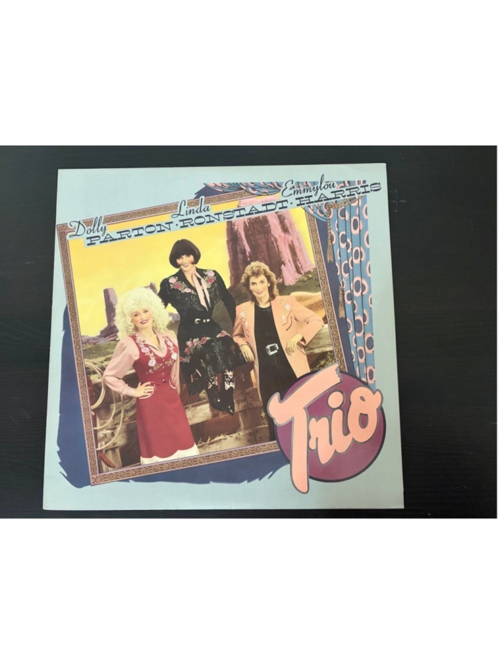 Vintage 1987 Trio Vinyl LP Dolly Parton Linda Ronstadt Emmylou Harris